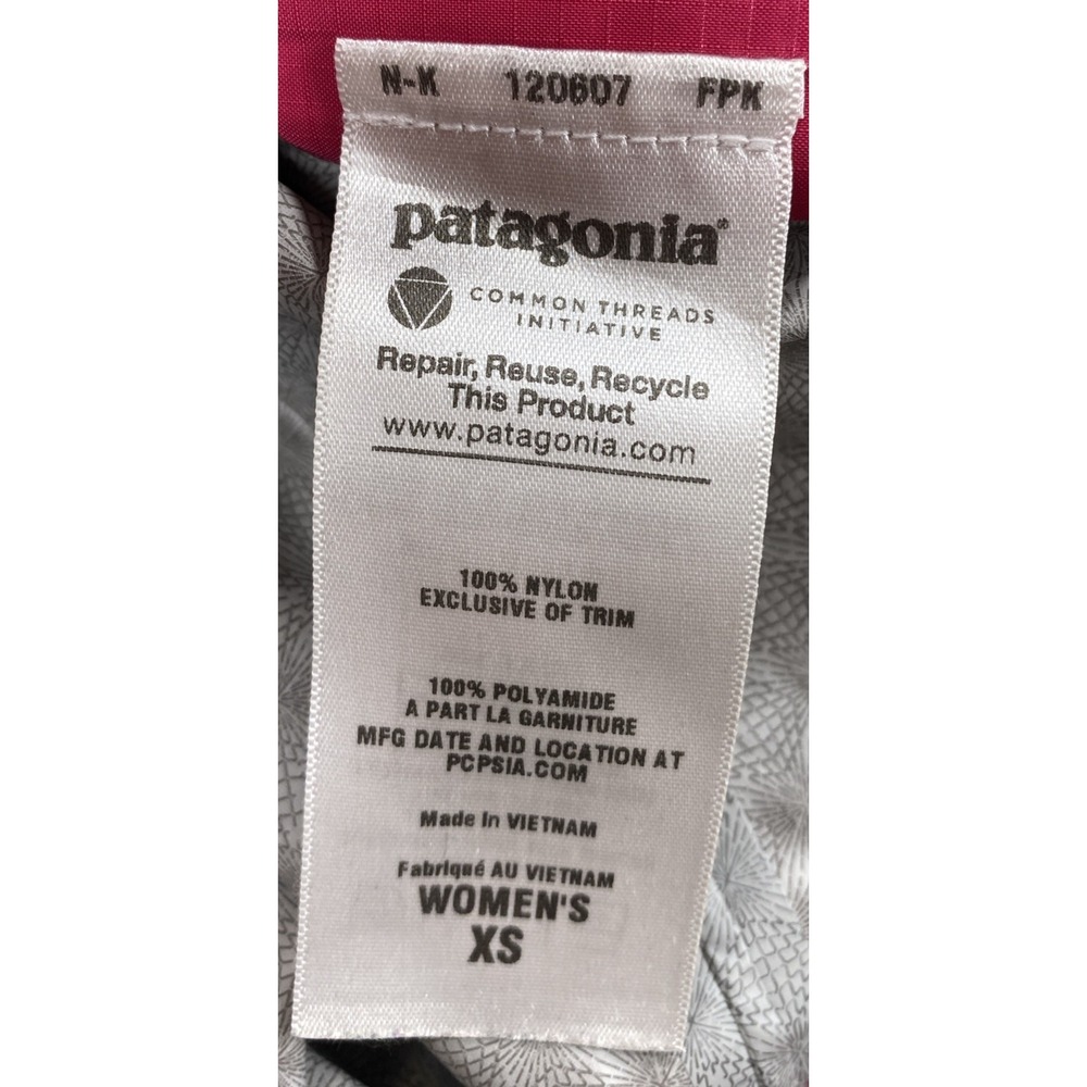 Patagonia Rain Shadow Jacket Hooded Full Zip Pink Women's XS - Picture 6 of 8